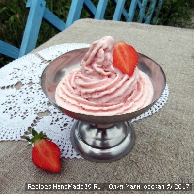 Домашнее клубничное мороженое – пошаговый кулинарный рецепт с фото