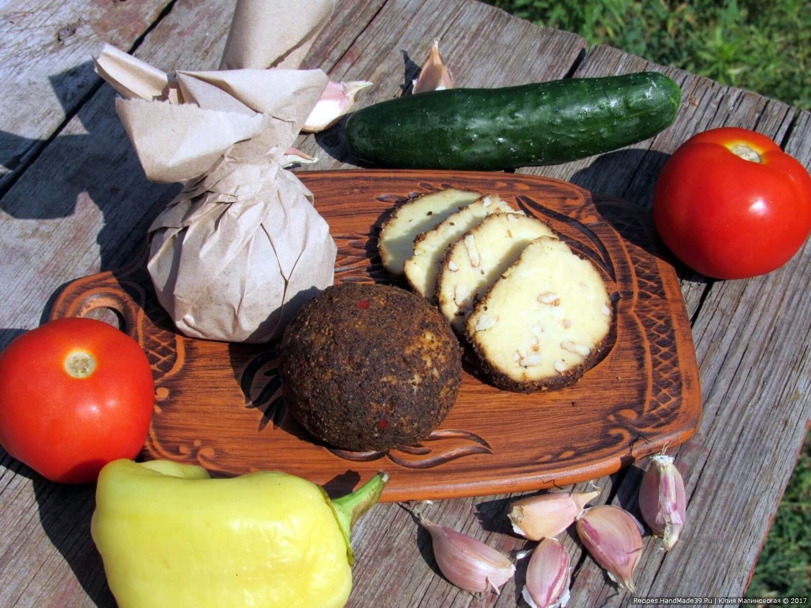 Домашний сыр Белпер Кнолле с грецкими орехами – пошаговый рецепт с фото