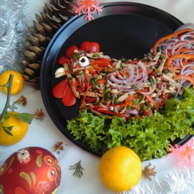 Грузинский салат «Тбилиси» – пошаговый кулинарный рецепт с фото