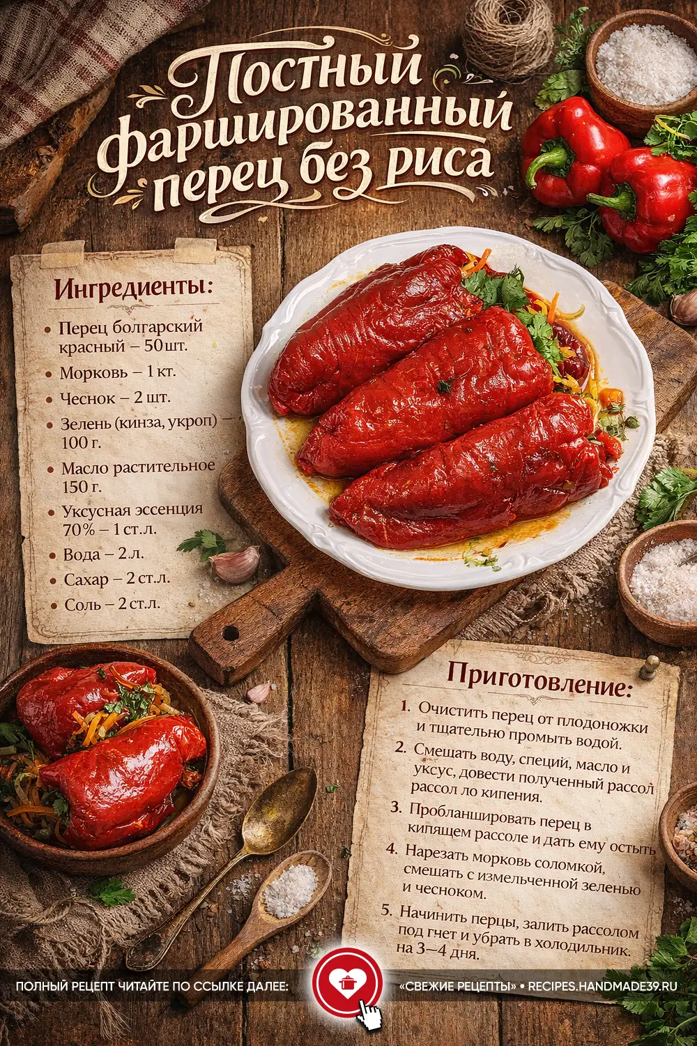 Сочные перцы без риса: постная холодная закуска по-армянски