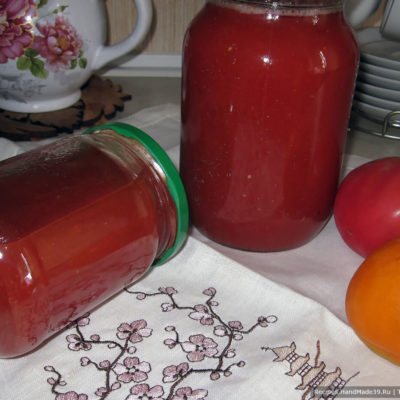 Как просто сделать вкусный домашний томатный сок на зиму