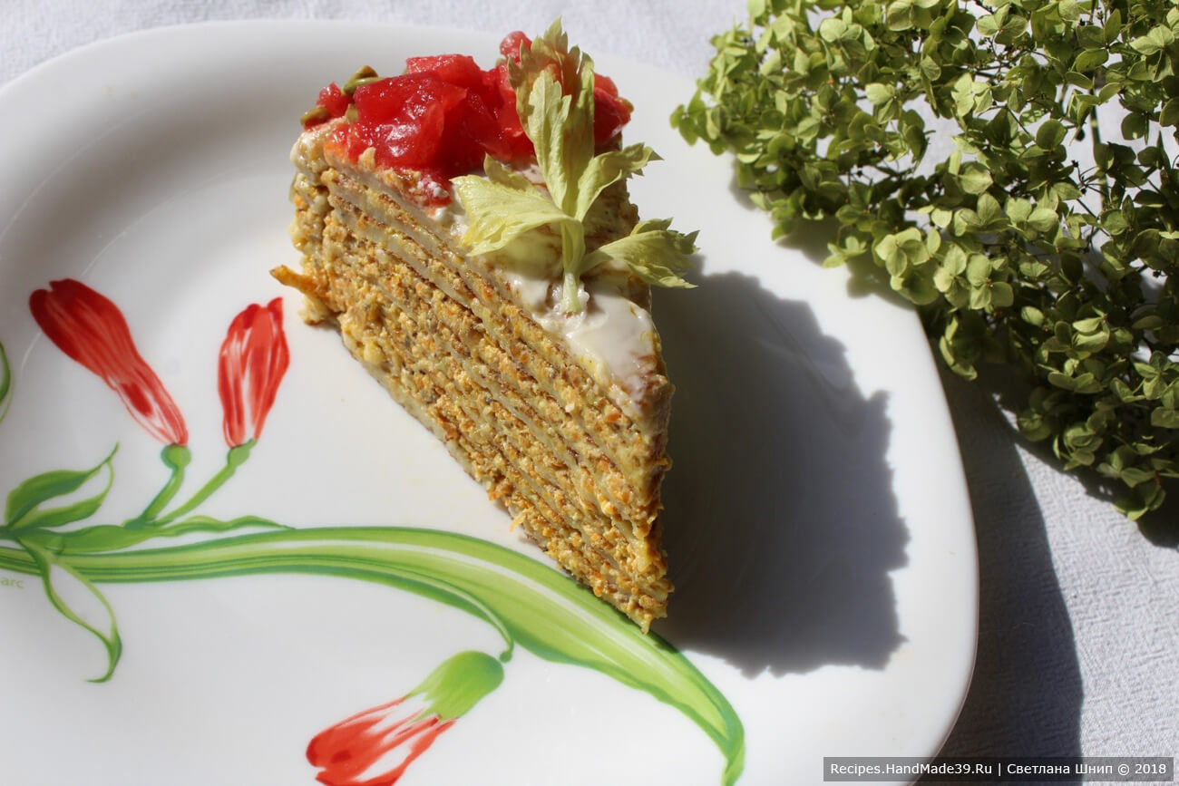 Торт из кабачков с сыром и помидорами, пошаговый рецепт с фото от автора Наталья