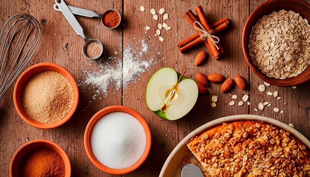 Шарлотка №5 «Миндаль + овсянка»