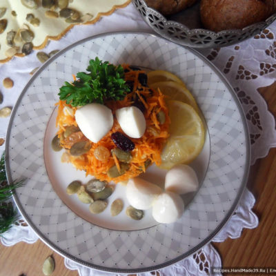 Салат из моркови, изюма и моцареллы – пошаговый кулинарный рецепт с фото