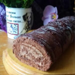 Как приготовить шоколадный рулет с шоколадным кремом