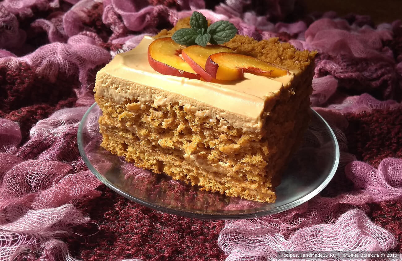 Торт Медовик без раскатки коржей нежный и ароматный простой рецепт с фото пошагово