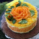 Салат «Французский» с морковью, яблоком и сыром