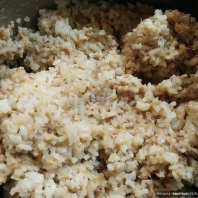 Добавьте к массе рис