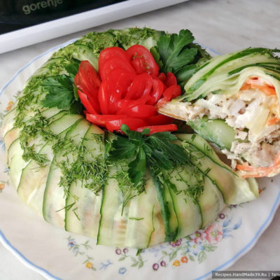 Праздничный салат с курицей, огурцами и морковью по-корейски – пошаговый рецепт с фото