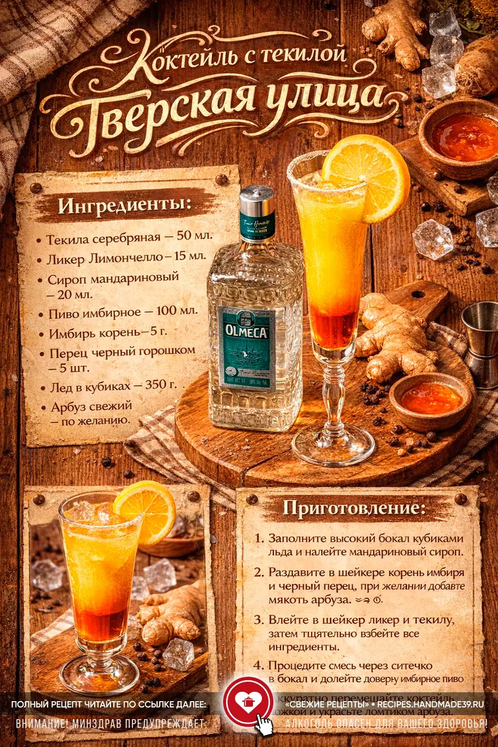 Коктейль с текилой и пивом «Тверская улица» – Walking in Soho