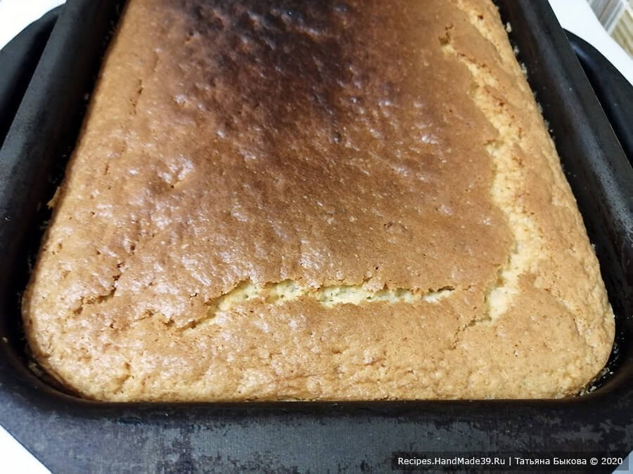 Пирог с малиной – фото шаг 10. Пирог вынуть и поставить охлаждать примерно на 20 минут