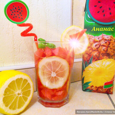 Арбузный лимонад – пошаговый кулинарный рецепт с фото