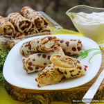 Блинчики «Веснушки», фаршированные яблоками и бананами