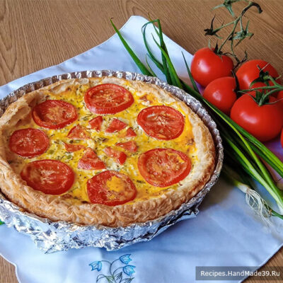 Пирог с творогом и помидорами – пошаговый кулинарный рецепт с фото