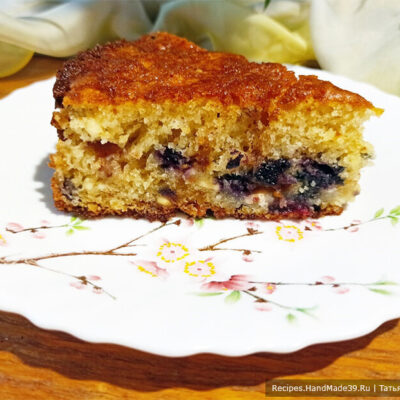 Пирог из творожного теста с ягодами – пошаговый кулинарный рецепт с фото