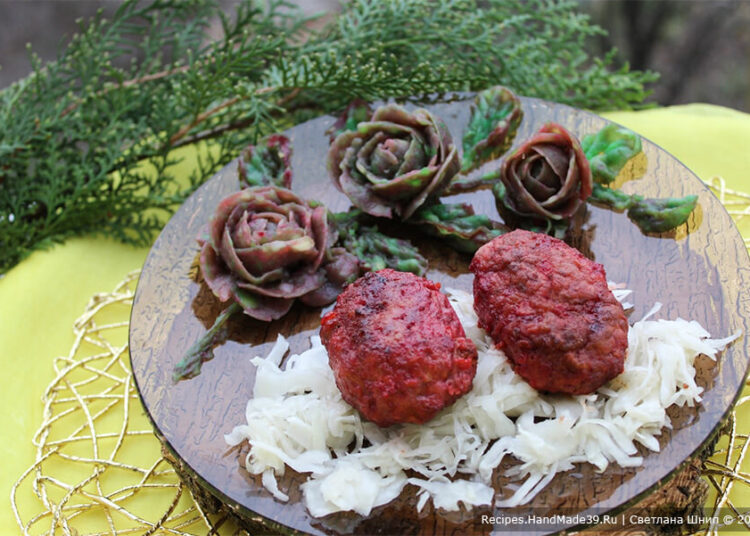 Мясные котлеты со свёклой – пошаговый кулинарный рецепт с фото