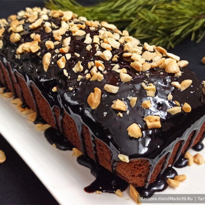Шоколадный кекс с глазурью – пошаговый кулинарный рецепт с фото