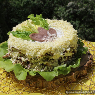 Салат из языка с грибами – пошаговый кулинарный рецепт с фото
