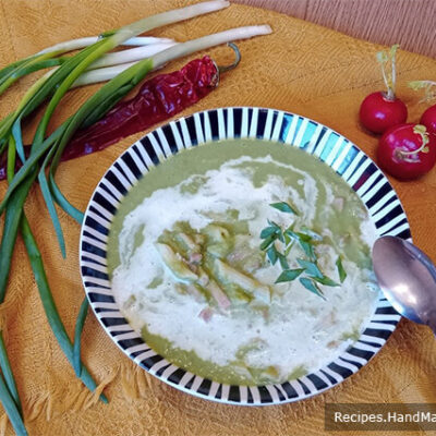 Суп-пюре с зелёным горошком и ветчиной – пошаговый кулинарный рецепт с фото