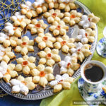 Творожное печенье «Цветочки» с джемом