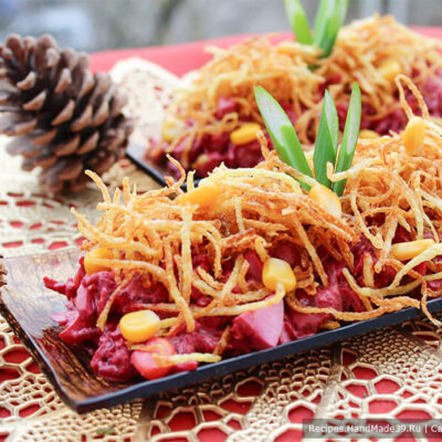 Салат из свёклы с картофелем пай – пошаговый кулинарный рецепт с фото