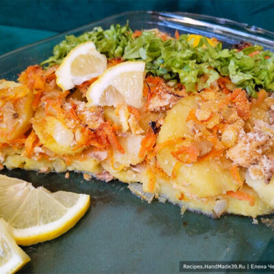 Картофель с горбушей – пошаговый кулинарный рецепт с фото