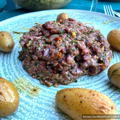 Тартар из говядины – пошаговый кулинарный рецепт с фото