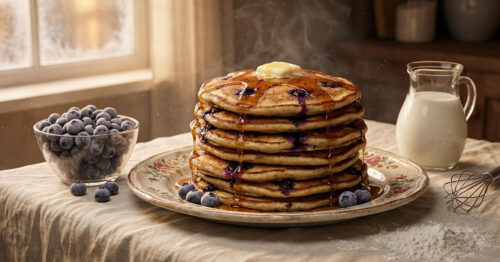 День черничных оладий