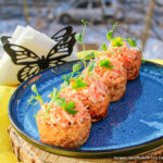 Курино-творожные гнёзда с овощной начинкой